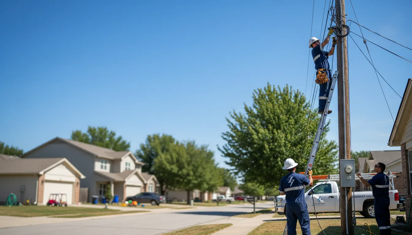 Residential electrician providing installation services in Westfall, OR